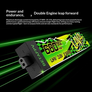 Batería de Litio BETAFPV LAVA II 280680mAh 1S para Drones de Carreras FPV, Producto Original Pardas en Stock - Product Image 2