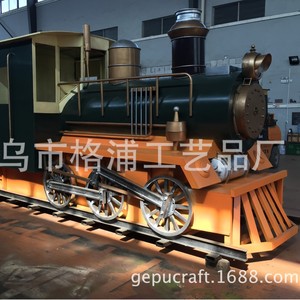 Yiwu City Metal Steam Locomotive Model 1:1 <b>Outdoor</b> Decorative <b>Train</b> Engine For Public Playground - Product Image 5