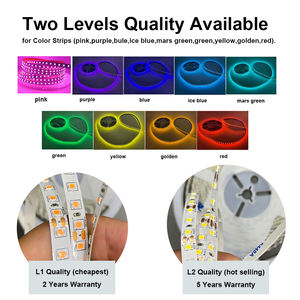 إضاءة داخلية IP20 SMD 2835 12 فولت 24 فولت 120 ليد لكل متر شريط ليد أحادي اللون جميل باللونين الأخضر والأرجواني، شريط إضاءة مرن - Product Image 5