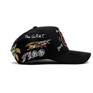 Nuevo Gorro Original Fino Club Gallo Fino <span class=keywords><strong>Tito</strong></span> Double P Negro Snapback G5 Bordado Negro Gorra de Béisbol de 5 Paneles de Gamuza Gorro Inédito - Product Image 3