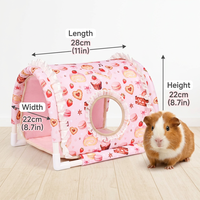 Nouveau Nid Douillet Hiver Motif Noël pour Petits Animaux – Hamac Glider Direct Usine pour Hamsters et Cochons d'Inde
