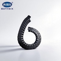 Cadena Portacables de Plástico de Ingeniería Silenciosa BOTHSIX, Dimensiones 25*25-25*150, para Accesorios de Router CNC, Piezas de Brazo Robótico