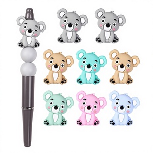 Cuentas Sueltas de Silicona PVC 3D con Diseño de Koala para Manualidades, Cuentas para Bolígrafos, Fabricación de Joyería, Venta al Por Mayor a Bajo Precio - Product Image 4
