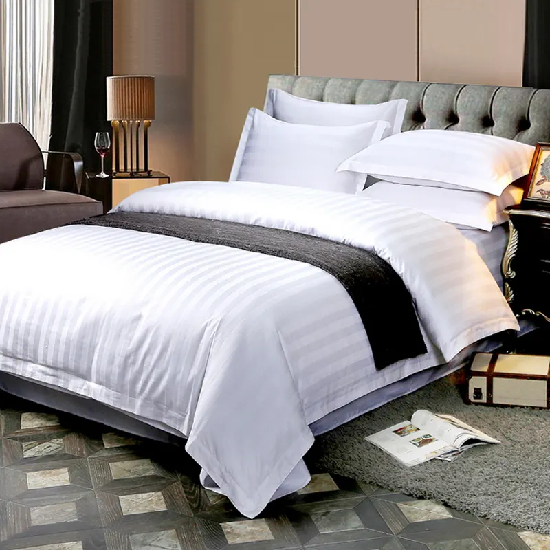 Hotel single double queen king size flat bed sheet
