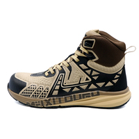 Chaussures de sécurité MaxiTough Work à embout d'acier, respirantes en maille volante, avec semelle anti-perforation EVA + caoutchouc, idéales pour les travailleurs d'usine (hommes)