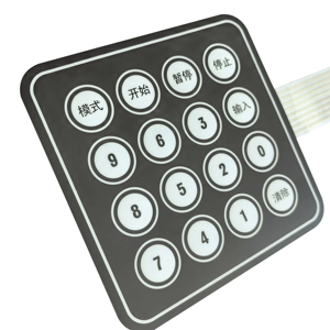 Bảng điều khiển mái vòm Nhãn dán bàn phím overlayfunction cảm ứng chuyển mạch màng tùy chỉnh bảng chuyển đổi màng/Bàn phím màng - Product Image 1