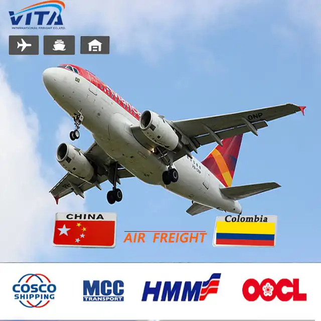 Costo di trasporto dalla cina alla colombia trasporto aereo di merci