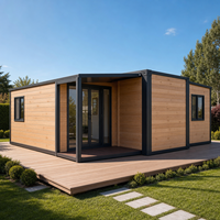 Canada Snow Maison conteneur préfabriquée extensible pliable empilable mobile, 40Ft 20Ft, avec 1, 2, 3, 4 ou 5 pièces et salle de bain, type cabane