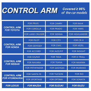 Vente en gros Bras de commande avant supérieur droit inférieur arrière OEM pour Toyota Honda Nissan Kia Hyundai Suzuki Mitsubishi Mazda Audi BMW - Product Image 3