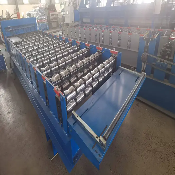 Glazed tile roofing sheet making machine metal tile making machine with 3D effect