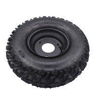 Roues tout-terrain 14x5.00-6 14x4.10-6 avec 3 trous, jante noire de 6 pouces pour ATV, QUAD, Buggy, tondeuse, karting