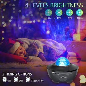 Lámpara de proyector de noche de estrella inteligente WIFI láser cielo estrella proyección LED altavoz de música para lámpara de dormitorio Galaxy con conectividad BT - Product Image 4
