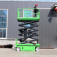 Plateforme élévatrice à ciseaux autopropulsée hydraulique électrique MORN 16m 14m 12m 10m 8m 6m pour travaux en hauteur avec CE ISO