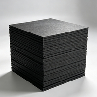 Losetas de Caucho Elásticas de 10-50 mm para Gimnasio, Tapete de Caucho para Levantamiento de Pesas