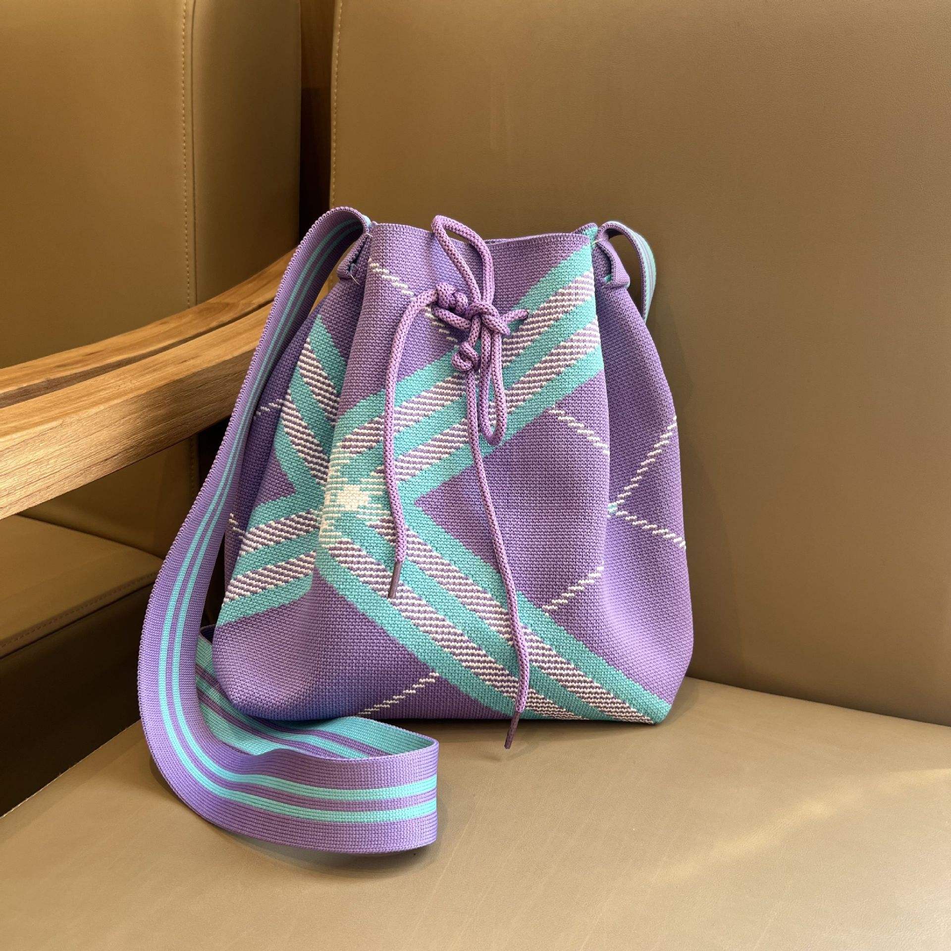 Striped purple - 26x30