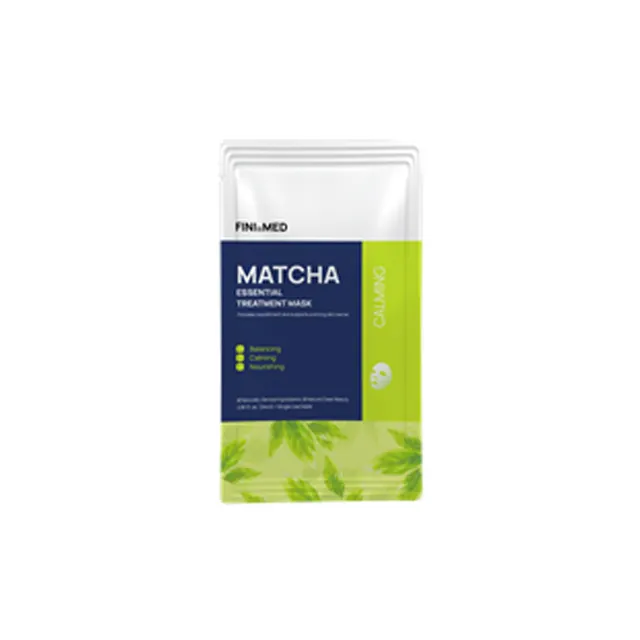 MATCHA Essential Treatment Mask With Matcha and Squalane made in Korea It reduce acne and improve elasticity