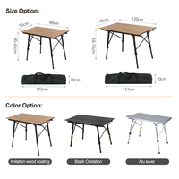 Pieds de Table en aluminium à hauteur réglable Table de Camping Portable Table réglable Portable