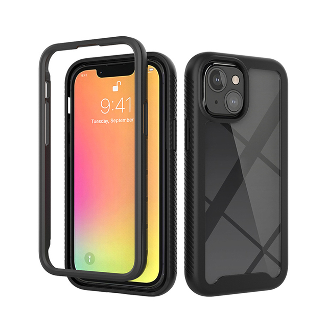 360 Whole Body Heavy Duty Protecting Tough Rugged Cover Drop-proof Shockproof Dust-Proof Bumper Phone Case for iPhone 15 14 13