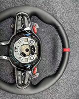 Rangkaian Setir Model CS untuk BMW F G Chassis Kulit dengan Trim Serat Karbon Tombol Merah M1 M2