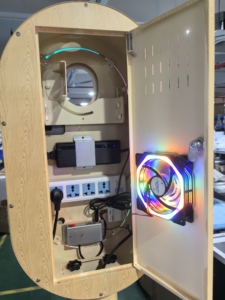 บูธถ่ายรูป <span class=keywords><strong>iPad</strong></span> <span class=keywords><strong>รุ่น</strong></span>ใหม่<span class=keywords><strong>ล่าสุด</strong></span> สไตล์ลายไม้ ทำจากโลหะ พร้อมหูหิ้วแบบดึงออกได้ และกระเป๋าเดินทาง - Product Image 5