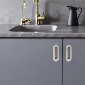 Manija Empotrada Oculta Plateada de Lujo WEKIS para Puerta Corredera, Estilo Moderno, para Gabinetes de Cocina - Product Image 6