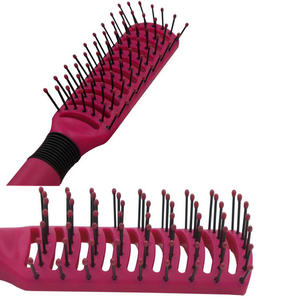 <span class=keywords><strong>Cepillo</strong></span> de <span class=keywords><strong>pelo</strong></span> desenredado con punta de <span class=keywords><strong>bola</strong></span> ondulada de plástico para masaje de ventilación de 9 filas con logotipo impreso personalizado - Product Image 6