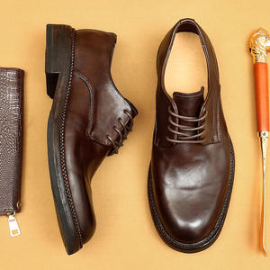 Nouvelles Chaussures d'été pour Hommes 2025 – Richelieu Haut de Gamme Faits Main en Cuir Véritable Goodyear, Style Rétro Intemporel, à Lacets et Bout Fermé - Product Image 4