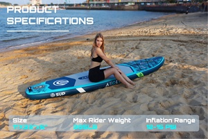 Ensemble de kitesurf ESUP 11 pieds avec planche de <span class=keywords><strong>windsurf</strong></span> <span class=keywords><strong>gonflable</strong></span> et voile de 4,2 m² pour le kitesurf, le <span class=keywords><strong>windsurf</strong></span> et le <span class=keywords><strong>paddle</strong></span> board - Product Image 5