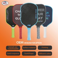 Paleta de Pickleball de Alta Gama, Fabricada con Tela de Kevlar Ligera, 40 Orificios, Grosor de 14/16 mm, Alto Grano, Efecto de Rotación, Servicio Termoformado DDP, Fricción