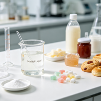 Sirop liquide de maltitol à viscosité stable, polyol de qualité alimentaire, humidifiant pour aliments sans sucre et matière première pour soins personnels
