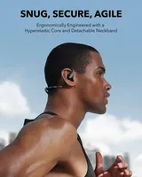 Anker Soundcore AeroFit Pro Casque à Oreille Ouverte Design Ergonomique Secure Fit Rich Sound LDAC pour Bluetooth LED Ultra Confortable