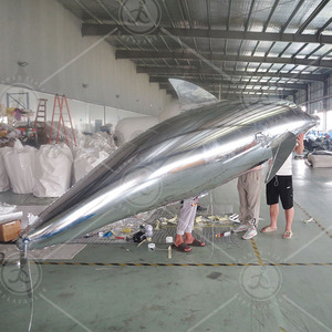Máy Bay Điều Khiển Từ Xa Chất Lượng Cao Tùy Chỉnh Mới 2022 Cá Heo Helium Quảng Cáo Hoạt Hình Cá Heo Bay Bơm Hơi - Product Image 5