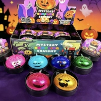 Coffret de jouets squishy Halloween 10 cm, formes Dumplings, Citrouille, Œil, Maltose, à rebond lent, anti-stress, vente en gros