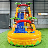 Toboggans aquatiques gonflables de qualité commerciale de 18 pieds, 20 pieds et 22 pieds, toboggans gonflables pour enfants