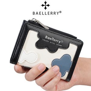 กระเป๋าสตางค์สั้นผู้หญิง Baellerry กระเป๋าใส่เหรียญ PU ขนาดเล็กพร้อมซิปและช่องใส่บัตรสำหรับใช้ในชีวิตประจำวัน - Product Image 2