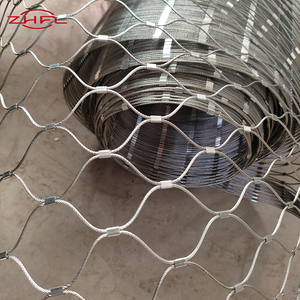 Maille de câble en acier tissé durable en acier inoxydable 316, forme de trou diamant, style tissage uni, pour la protection des ponts, découpe incluse - Product Image 3