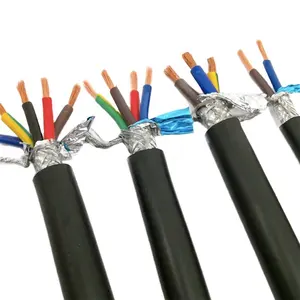 Certificado estándar americano UL2725 7 núcleos 26AWG 28AWG 30AWG aislamiento de PVC con chaqueta Cable eléctrico de alambre de cobre trenzado