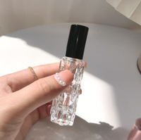 10ml Portable Verre Parfum Vaporisateur Fine Brume Unique De Luxe Style Flacon En Verre Couvercle En Aluminium pour Cosmétiques Emballage Nouveau Design