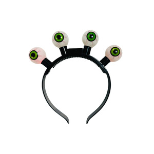 Colliers à yeux lumineux clignotants pour fête d'Halloween, breloques yeux lumineux, boucles d'oreilles et bandeaux, articles de fête fantaisie - Product Image 1