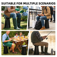 Tabouret pliant rétractable pratique en gros pour le métro, les voyages, le camping, le garage et le lieu de travail