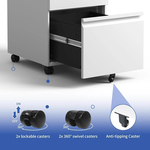 Archivadores de almacenamiento de muebles de oficina de metal con cerradura para documentos y <span class=keywords><strong>archiveros</strong></span> para uso en taller y cocina - Product Image 4