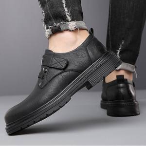 Chaussures en cuir décontractées pour hommes |   Chaussures de travail tendance, polyvalentes, à semelle souple, respirantes, légères, luxueuses, simples et confortables - Product Image 5
