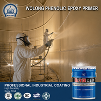 Apprêt époxy phénolique WOLONG, résistant aux acides et aux alcalis, revêtement liquide de base pour l'intérieur des pipelines et les revêtements de réservoirs chimiques