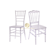 Chaise Chiavari en résine polycarbonate transparente de qualité supérieure pour événements, chaises fantômes en acrylique pour mariage