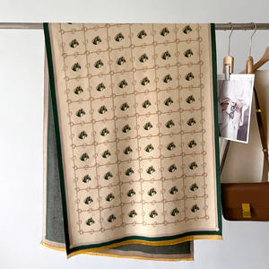 Nouveauté : Écharpe en cachemire à imprimé géométrique de luxe, longue et épaisse, châle en pashmina, hiver, femme, chaude, multicolore, vie quotidienne - Product Image 6