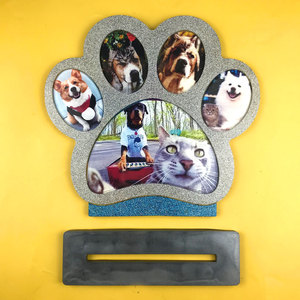 Moule en résine époxy UV personnalisé pour patte de chien, kit de fabrication de cadre photo pour animal de compagnie, souvenir commémoratif - Product Image 5