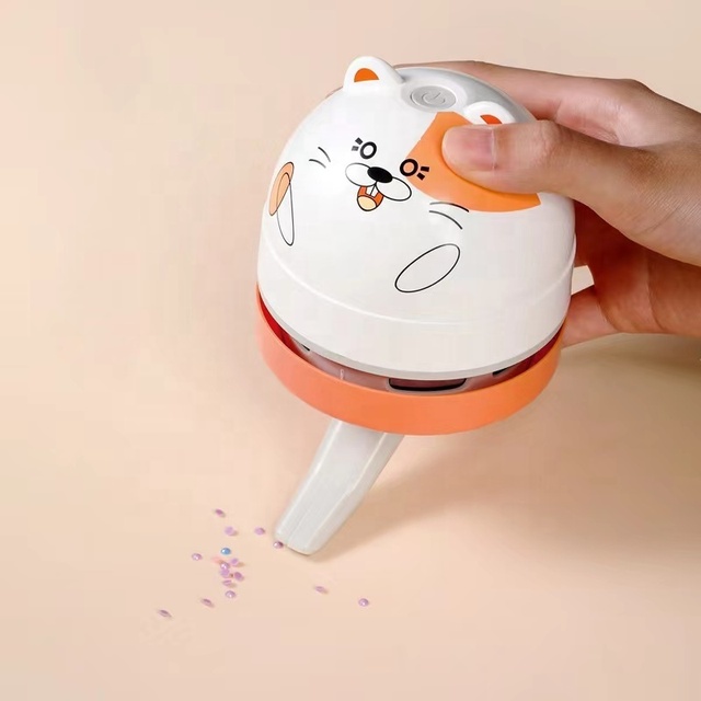 Wireless Desktop Handheld Vacuum Cleaner Mini Keyboard Cleaner 1200mAh USB Portable Car Use Wet & Dry Bagless Design