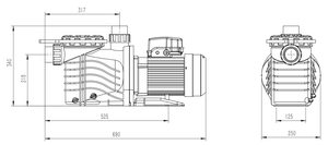 Pompe à eau propre haute pression CADISDON 1HP 2025 Système de filtration de piscine Pompe - Product Image 5