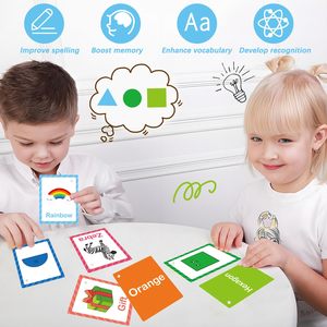 Tarjetas de Aprendizaje, Tarjetas de Memoria de Doble Cara para Números, Colores, Formas, Palabras Visuales, Actividades de Aprendizaje para Preescolar <span class=keywords><strong>y</strong></span> Jardín de Infancia - Product Image 5