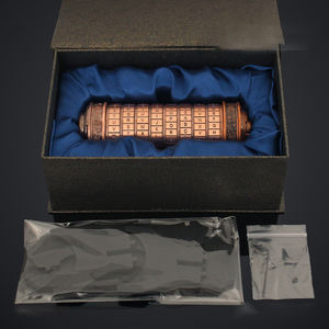YUESHEN Custom Extended Da Vinci Code Cryptex Lock Mini Puzzle Letter Password Hidden Compartment Gift CNC Machining <strong>Parts</strong> - Product Image 3